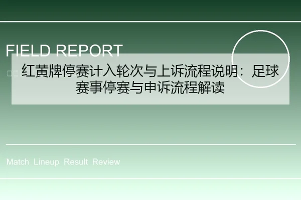 红黄牌停赛计入轮次与上诉流程说明：足球赛事停赛与申诉流程解读